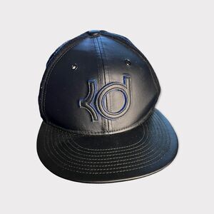 Nike True KD Wool Faux Leather Kevin Durant Strapback Adjustable Black Hat